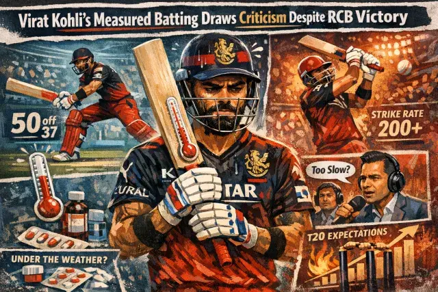 Virat Kohli's Measured Batting Draws Criticism Despite RCB Victory